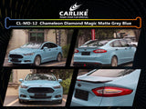 CARLIKE CL-MD-12 Chameleon Diamond Magic Matte Grey Blue Vinyl - CARLIKE WRAP