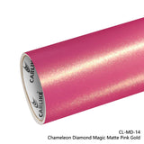 CARLIKE CL-MD-14 Chameleon Diamond Magic Matte Pink Gold Vinyl - CARLIKE WRAP