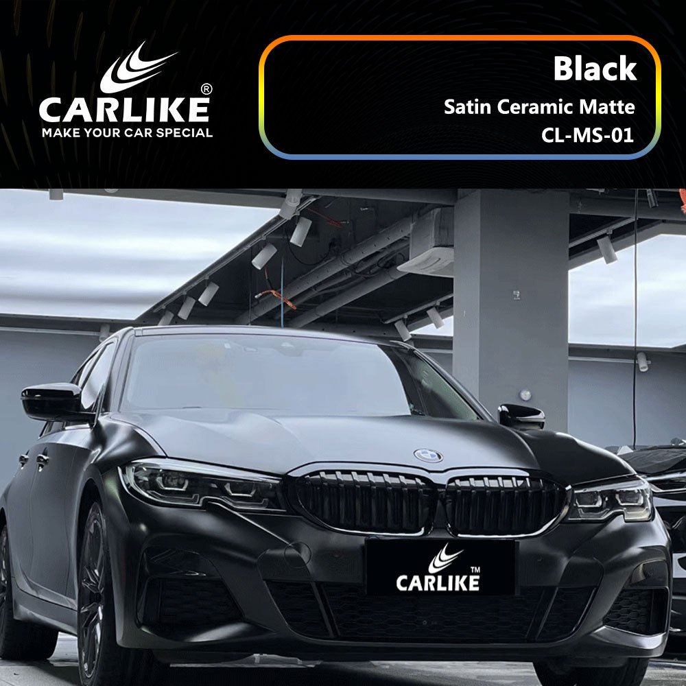 CARLIKE CL-MS-01 Satin Ceramic Matte Black Vinyl - CARLIKE WRAP