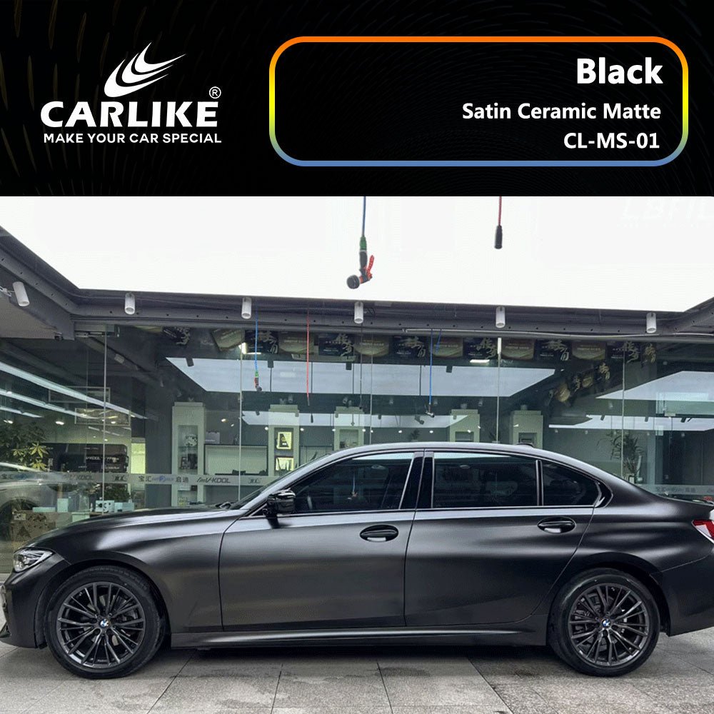 CARLIKE CL-MS-01 Satin Ceramic Matte Black Vinyl - CARLIKE WRAP