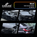 CARLIKE CL-MS-01 Satin Ceramic Matte Black Vinyl - CARLIKE WRAP