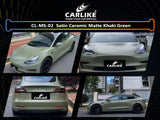 CARLIKE CL-MS-02 Satin Ceramic Matte Khaki Green Vinyl - CARLIKE WRAP