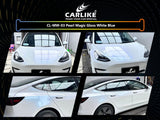 CARLIKE CL-MW-03 Pearl Magic Gloss White Blue Vinyl - CARLIKE WRAP