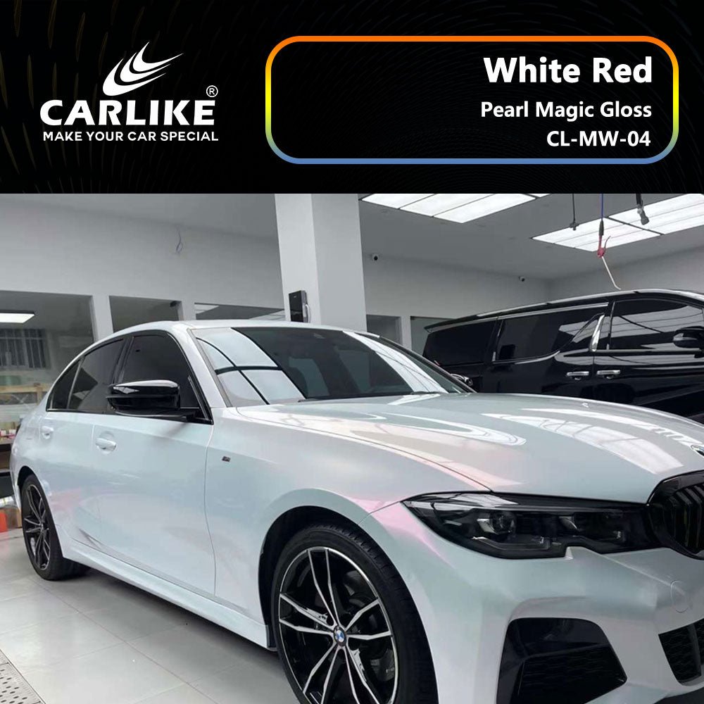 Pearl Magic Gloss White Red Vinyl of Wholesale Price