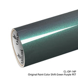 CARLIKE CL-OP-14P Original Paint Color Shift Green Purple Vinyl PET Liner - CARLIKE WRAP