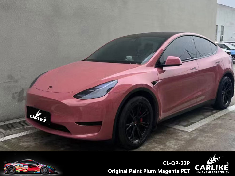 CARLIKE CL-OP-22P Original Paint Plum Magenta Vinyl PET Liner - CARLIKE WRAP