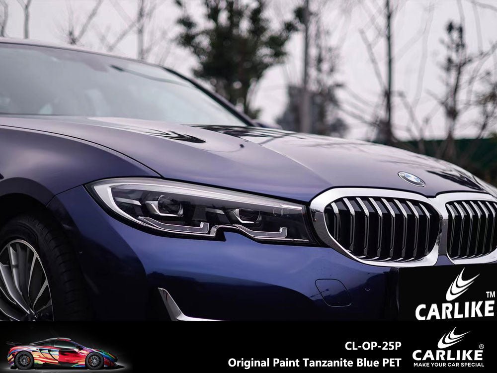 CARLIKE CL-OP-25P Original Paint Tanzanite Blue Vinyl PET Liner - CARLIKE WRAP