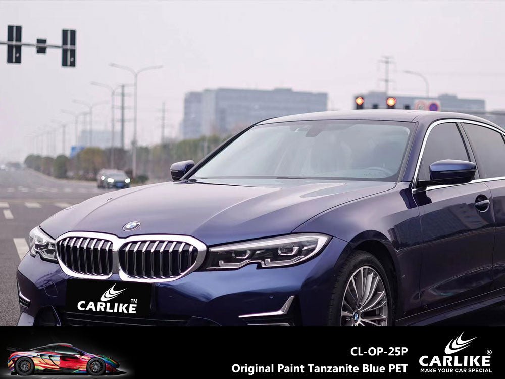 CARLIKE CL-OP-25P Original Paint Tanzanite Blue Vinyl PET Liner - CARLIKE WRAP