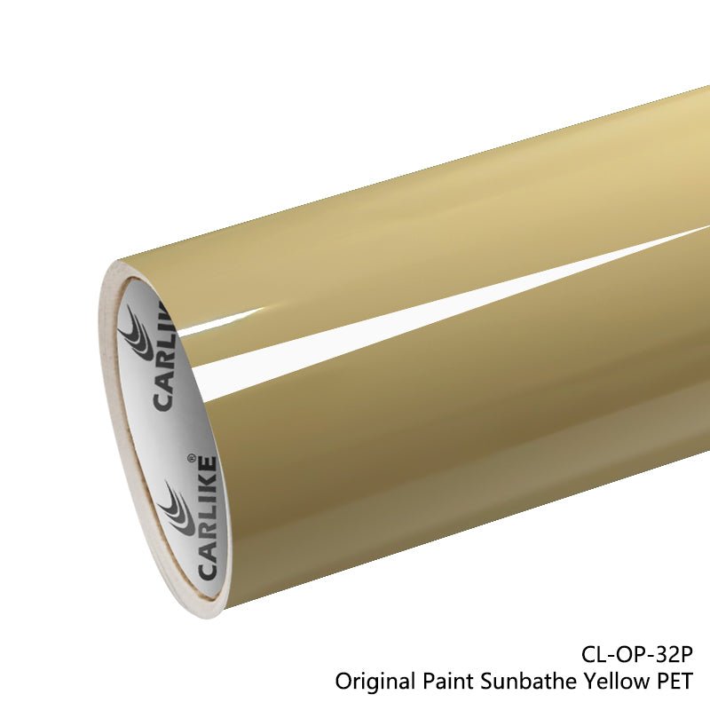 CARLIKE CL-OP-32P Original Paint Sunbathe Yellow Vinyl PET Liner - CARLIKE WRAP
