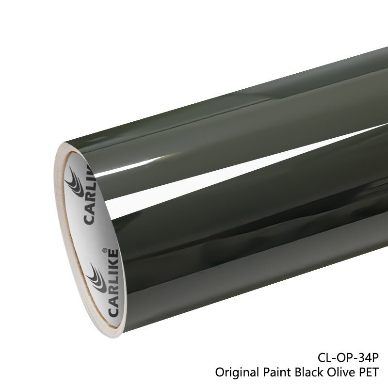 CARLIKE CL-OP-34P Original Paint Black Olive Vinyl PET Liner - CARLIKE WRAP