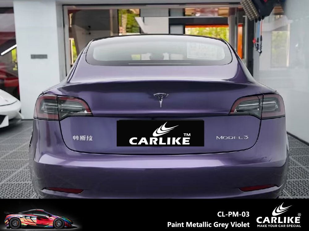 CARLIKE CL-PM-03 Paint Metallic Grey Violet Vinyl - CARLIKE WRAP