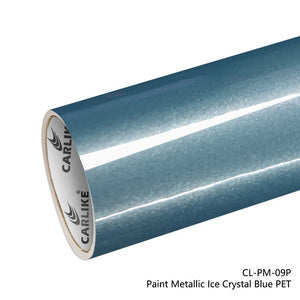 CARLIKE CL-PM-09P Paint Metallic Ice Crystal Blue Vinyl PET Liner - CARLIKE WRAP
