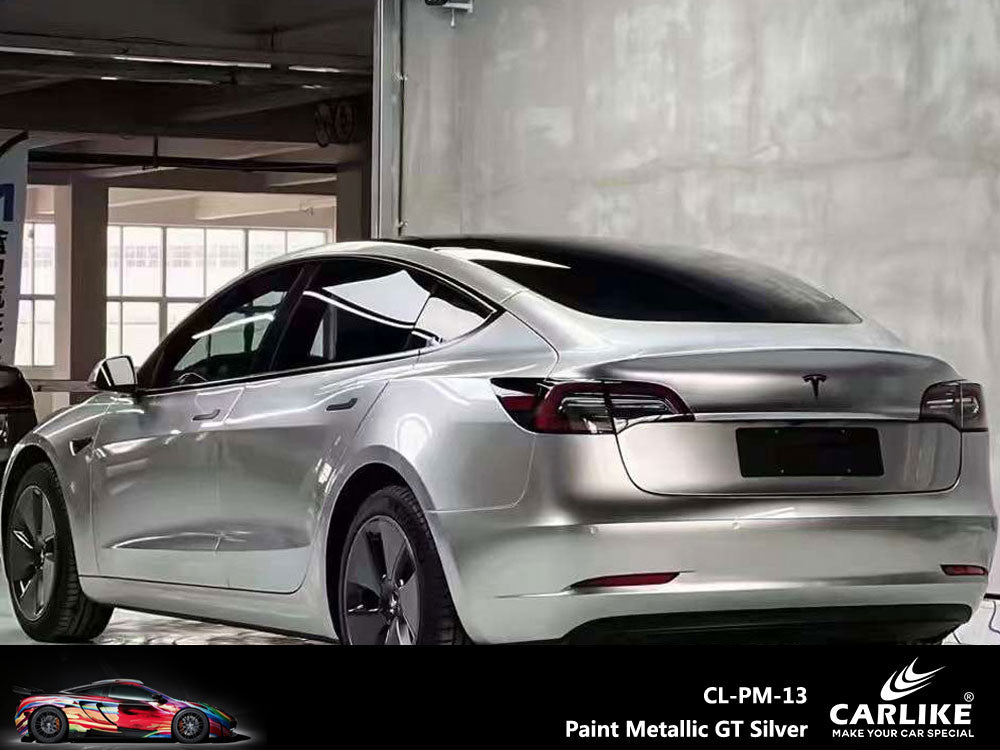 CARLIKE CL-PM-13 Paint Metallic GT Silver Vinyl - CARLIKE WRAP