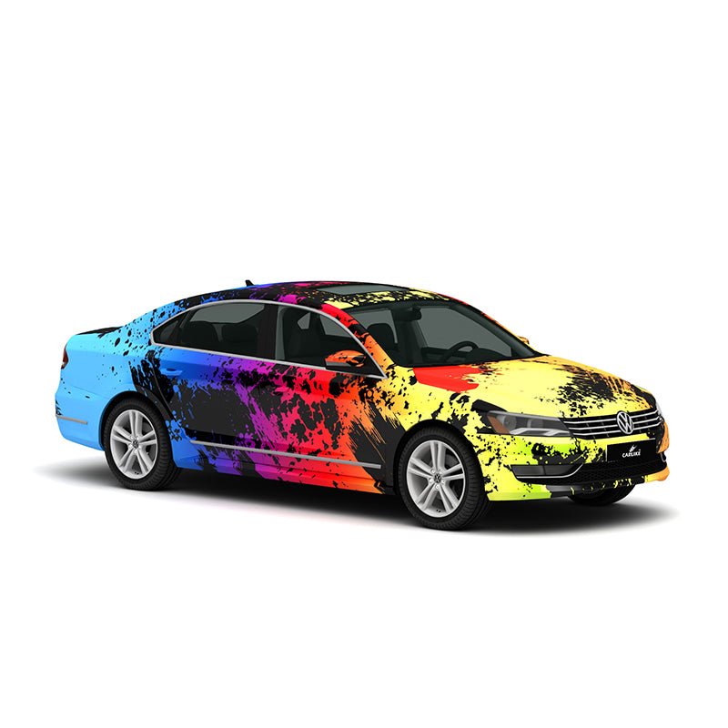 CARLIKE CL-PM005 Colorful Splash-ink High-precision Printing Customized Car Vinyl Wrap - CARLIKE WRAP