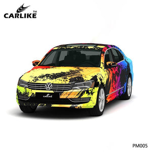CARLIKE CL-PM005 Colorful Splash-ink High-precision Printing Customized Car Vinyl Wrap - CARLIKE WRAP