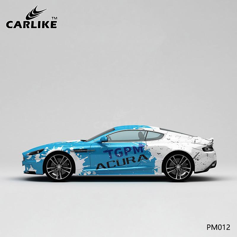 CARLIKE CL-ZS001 Pattern Gradual Splash Ink Battle Damage High-precision  Printing Customized Car Vinyl Wrap