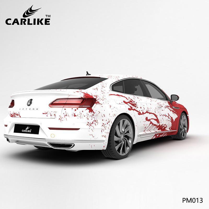 CARLIKE CL-PM013 Blood Stained Splash-ink High-precision Printing Customized Car Vinyl Wrap - CARLIKE WRAP