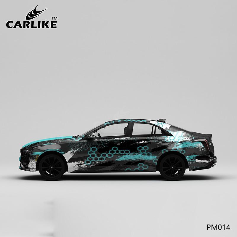 CARLIKE CL-PM014 Distressed Stained Splash-ink High-precision Printing Customized Car Vinyl Wrap - CARLIKE WRAP