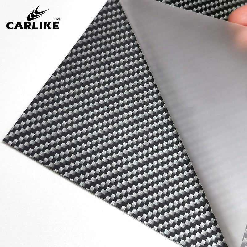 CARLIKE CL-RCF-01 REAL CARBON FIBER GLOSS GOLD/BLACK PET VINYL - CARLIKE WRAP