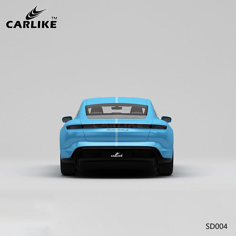 CARLIKE CL-SD004 Pattern Blue Gulf Oil Track High-precision Printing Customized Car Vinyl Wrap - CARLIKE WRAP