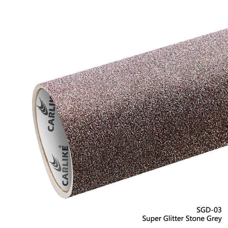 CARLIKE CL-SGD-03 Super Glitter Diamond Stone Grey Vinyl - CARLIKE WRAP