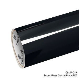 CARLIKE CL-SJ-01P Revestimiento de PET de vinilo negro cristal superbrillante