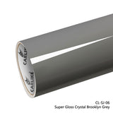 CARLIKE CL-SJ-06 Super Gloss Crystal Brooklyn Grey Vinyl - CARLIKE WRAP