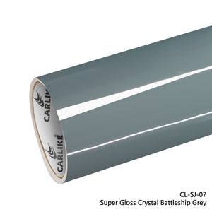 CARLIKE CL-SJ-07 Super Gloss Crystal Battleship Grey Vinyl - CARLIKE WRAP
