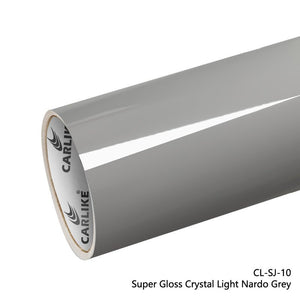 CARLIKE CL-SJ-10 Super Gloss Crystal Light Nardo Grey Vinyl - CARLIKE WRAP
