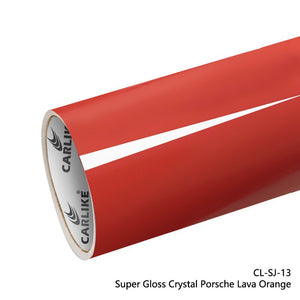 CARLIKE CL-SJ-13 Super Gloss Crystal Porsche Lava Orange Vinyl - CARLIKE WRAP
