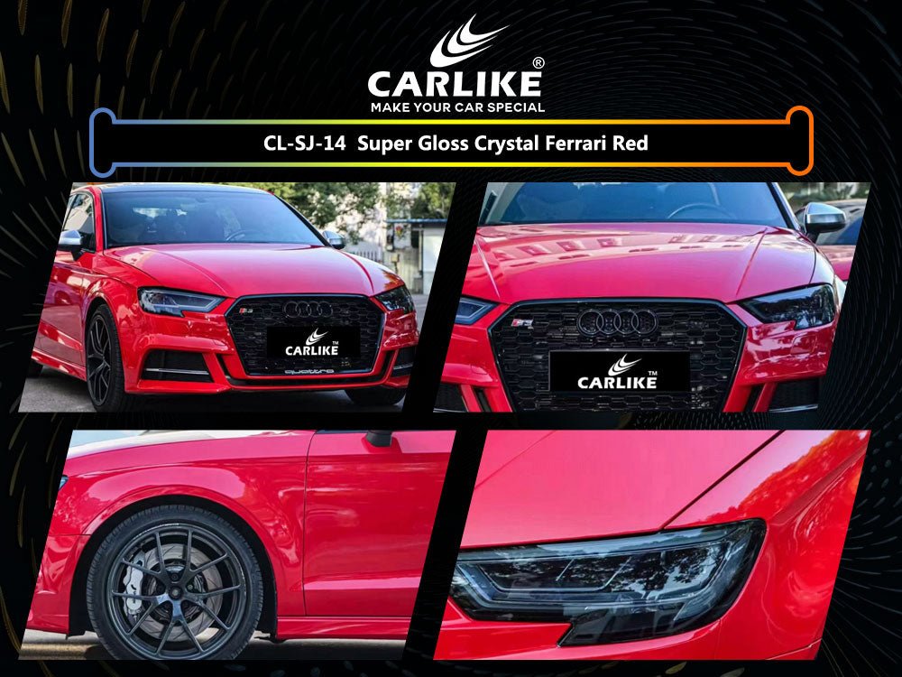 Super Gloss Crystal Ferrari Red Vinyl