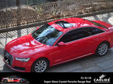 CARLIKE CL-SJ-16P Super Gloss Crystal Porsche Rouge Red Vinyl PET Liner - CARLIKE WRAP