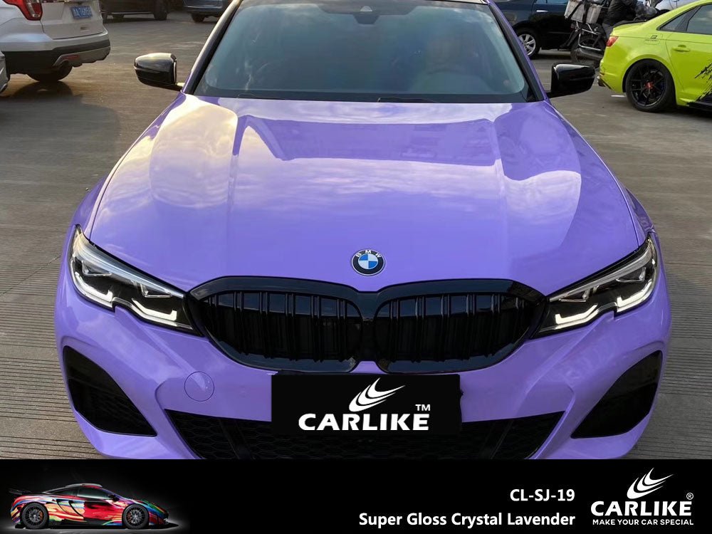 CARLIKE CL-SJ-19P Super Gloss Crystal Lavender Vinyl PET Liner - CARLIKE WRAP