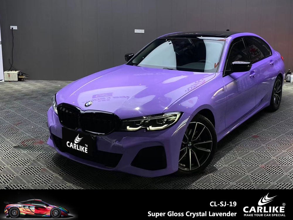 CARLIKE CL-SJ-19P Super Gloss Crystal Lavender Vinyl PET Liner - CARLIKE WRAP