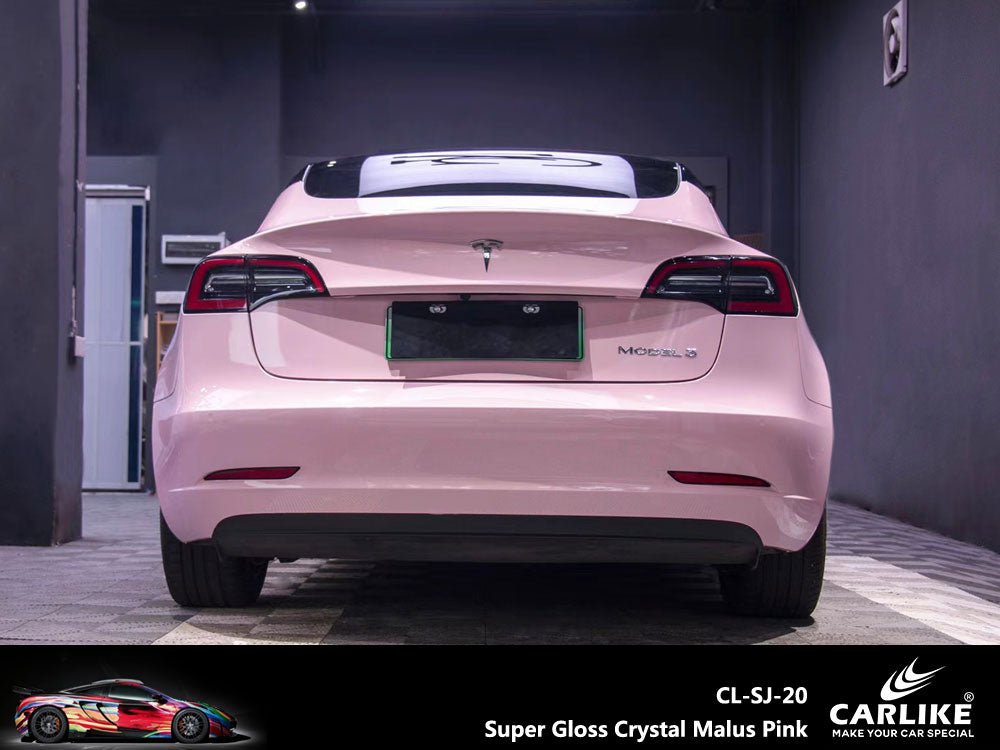 CARLIKE CL-SJ-20 Super Gloss Crystal Malus Pink Vinyl - CARLIKE WRAP