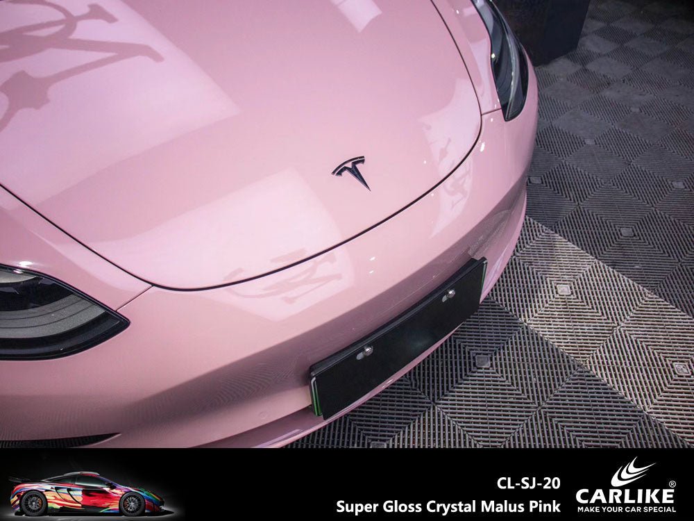 CARLIKE CL-SJ-20 Super Gloss Crystal Malus Pink Vinyl - CARLIKE WRAP