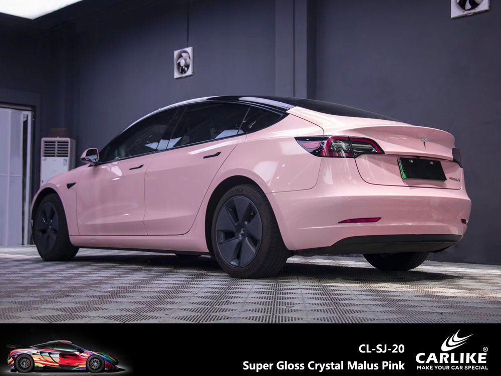 CARLIKE CL-SJ-20 Super Gloss Crystal Malus Pink Vinyl - CARLIKE WRAP