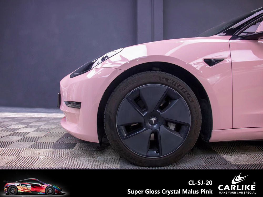 CARLIKE CL-SJ-20 Super Gloss Crystal Malus Pink Vinyl - CARLIKE WRAP