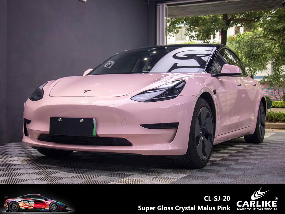 CARLIKE CL-SJ-20 Super Gloss Crystal Malus Pink Vinyl - CARLIKE WRAP