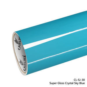 CARLIKE CL-SJ-30 Vinilo azul cielo cristal súper brillante