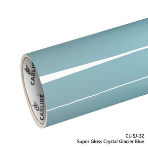 CARLIKE CL-SJ-32 Super Gloss Crystal Glacier Blue Vinyl - CARLIKE WRAP