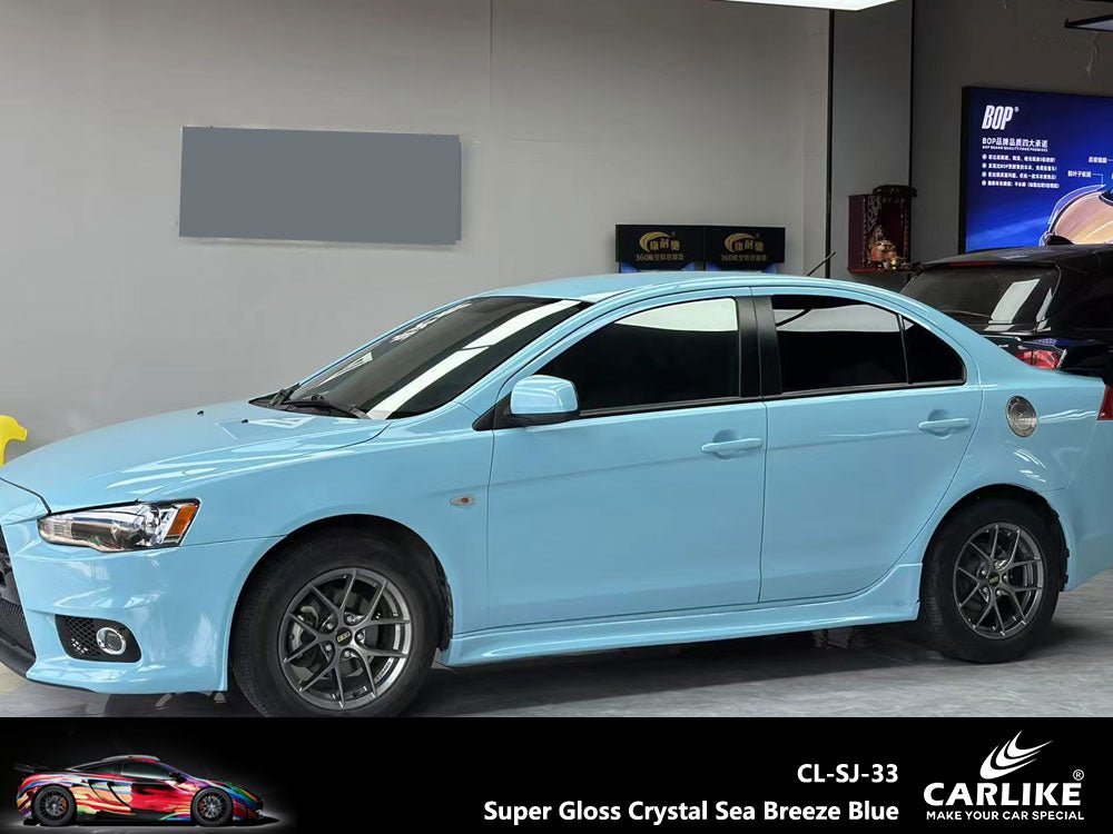 CARLIKE CL-SJ-33 Super Gloss Crystal Sea Breeze Blue Vinyl - CARLIKE WRAP