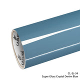 CARLIKE CL-SJ-34 Super Gloss Crystal Denim Blue Vinyl - CARLIKE WRAP