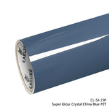 CARLIKE CL-SJ-35P Super Gloss Crystal China Blue Vinyl PET Liner - CARLIKE WRAP