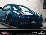 CARLIKE CL-SJ-39P Super Gloss Crystal Porsche Deep Blue Vinyl PET Liner - CARLIKE WRAP