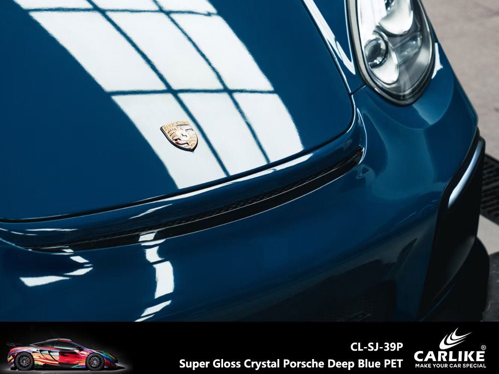 Super Gloss Crystal Porsche Deep Blue Vinyl PET Liner Factory Price