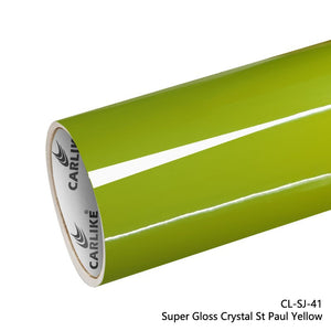 CARLIKE CL-SJ-41 Super Gloss Crystal St Paul Yellow Vinyl - CARLIKE WRAP