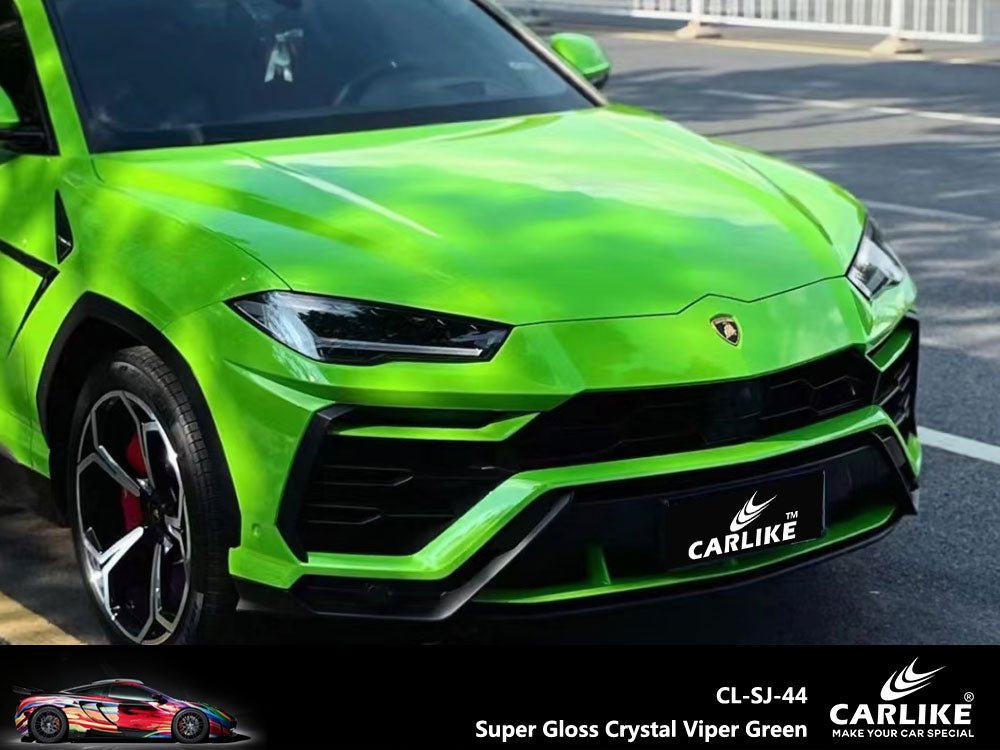 CARLIKE CL-SJ-44 Super Gloss Crystal Viper Green Vinyl - CARLIKE WRAP