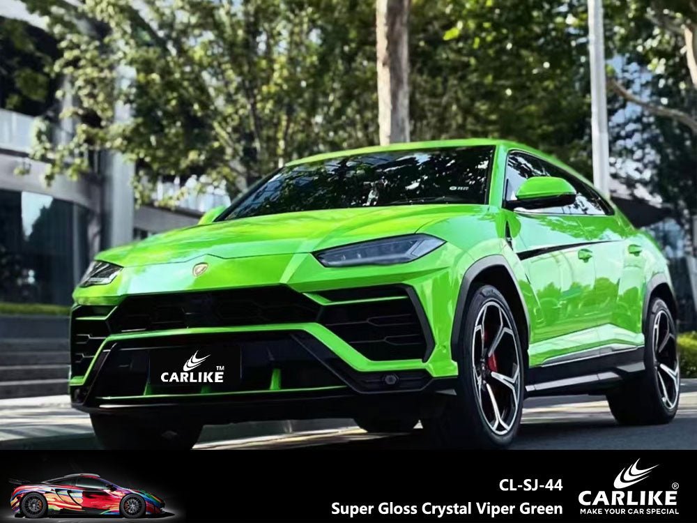 CARLIKE CL-SJ-44 Super Gloss Crystal Viper Green Vinyl - CARLIKE WRAP