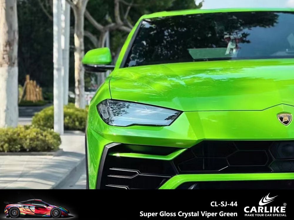 CARLIKE CL-SJ-44 Super Gloss Crystal Viper Green Vinyl - CARLIKE WRAP